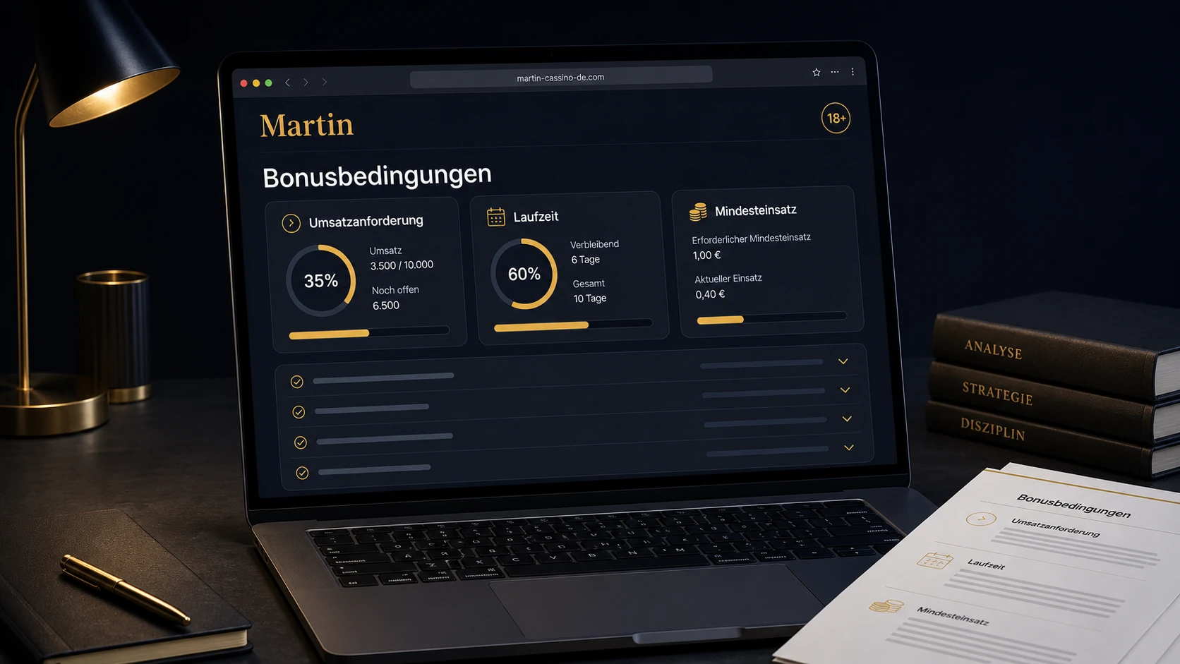 Bonusbedingungen verstehen