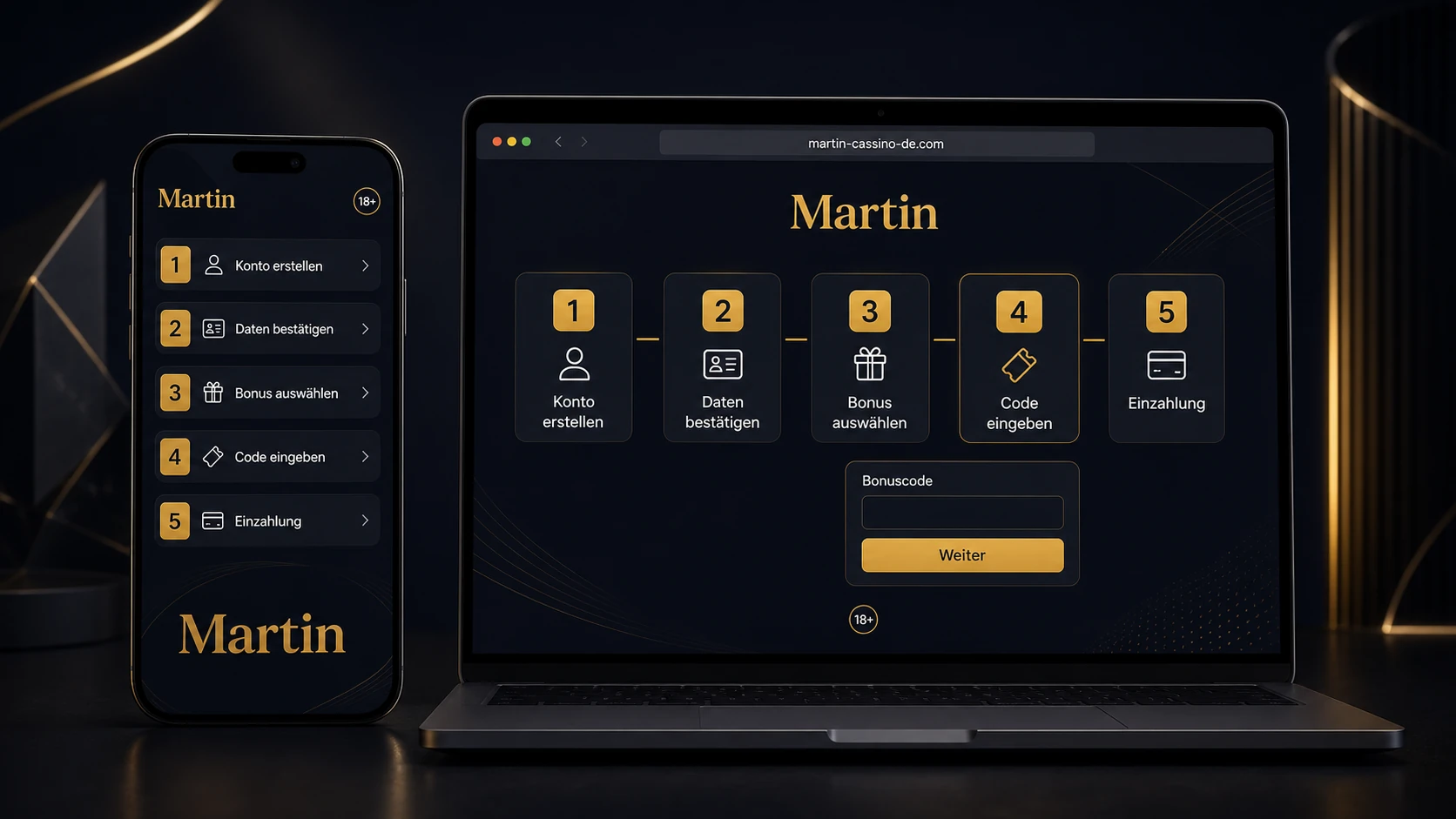 So aktivieren Sie den Martin Casino Bonus